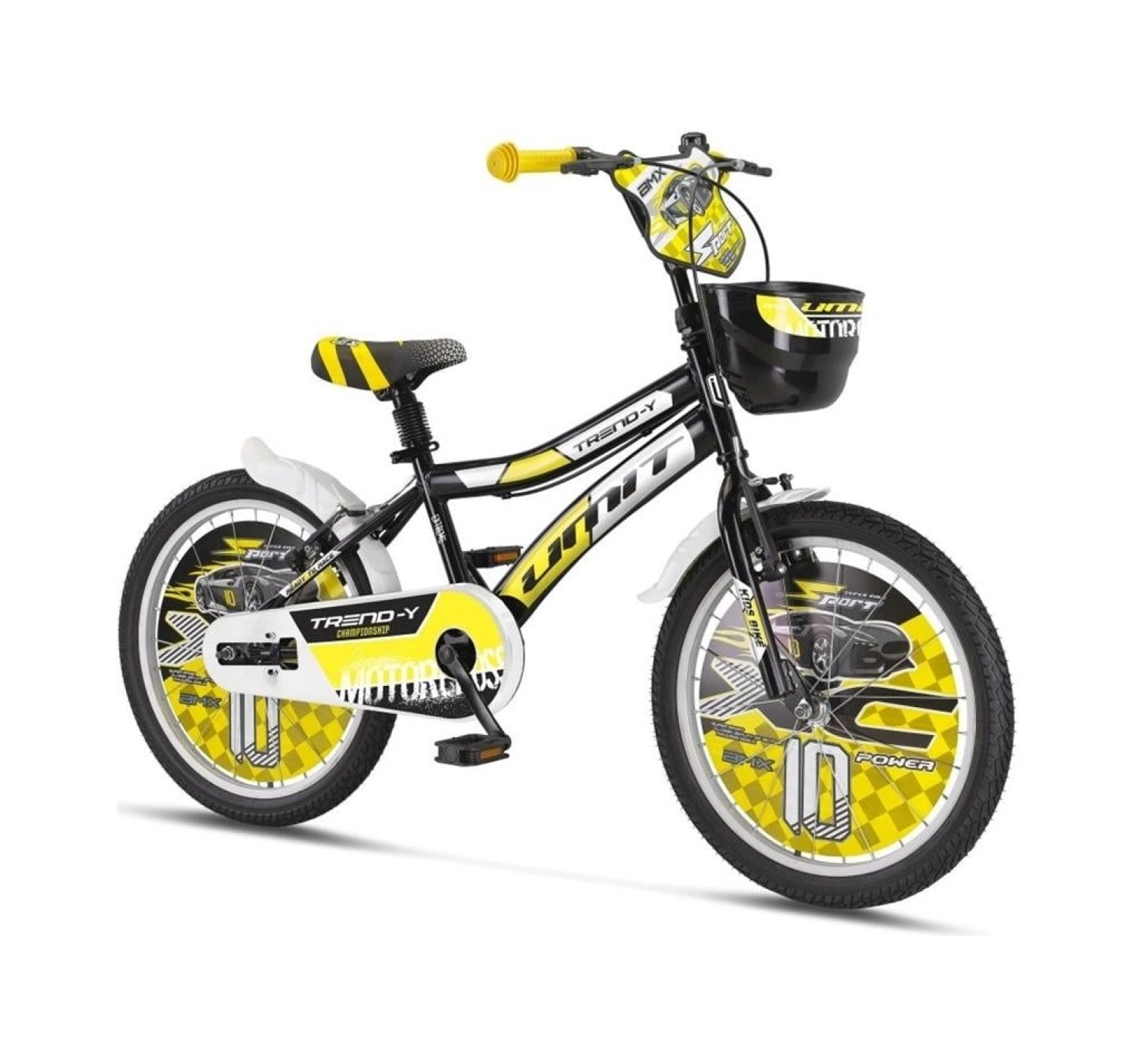 Ümit 2002 Trend-Y-Bmx-Sepet-V-Erkek Çocuk Bisikleti 20 Jant Siyah Sarı ürün görseli