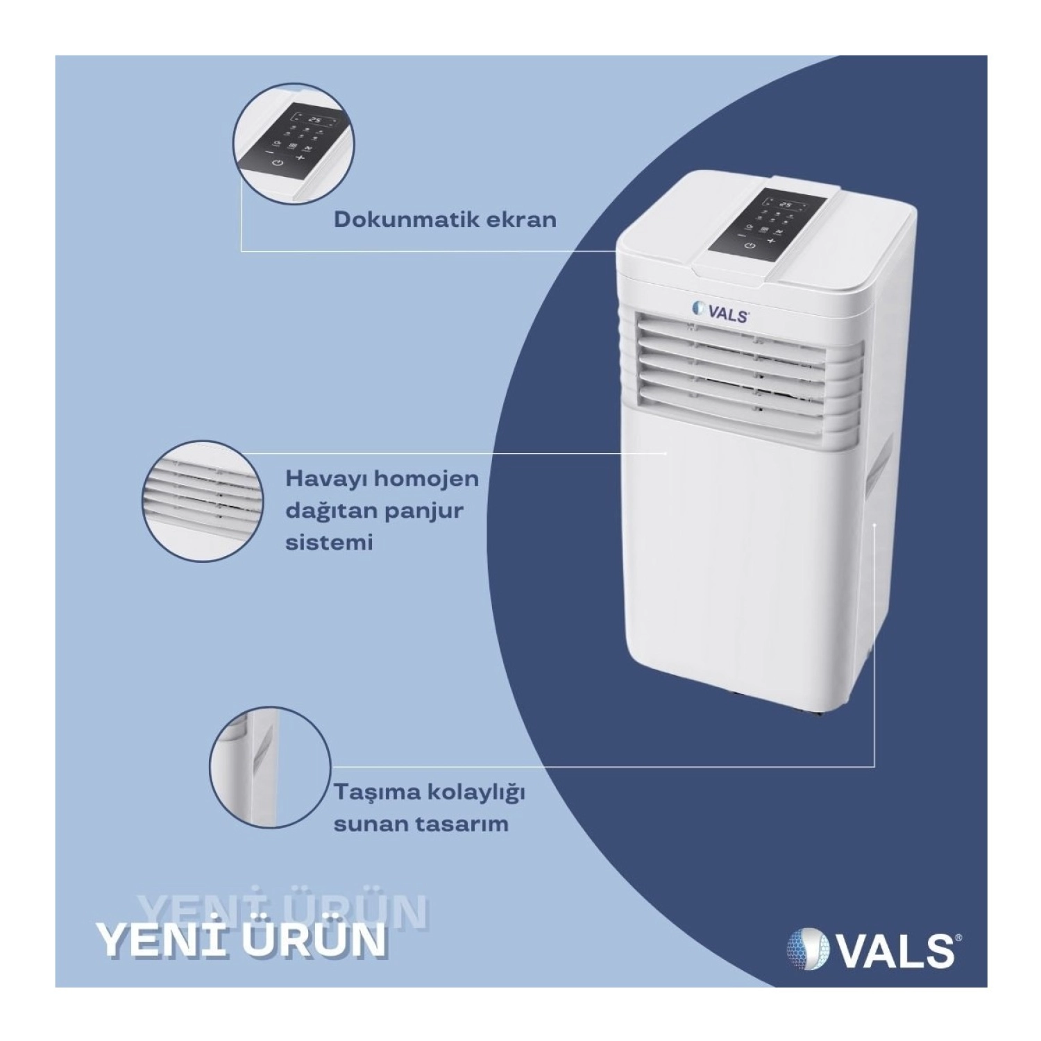 Vals Ac 09 Per 9000 Btu Mobil Klima - Görsel 3