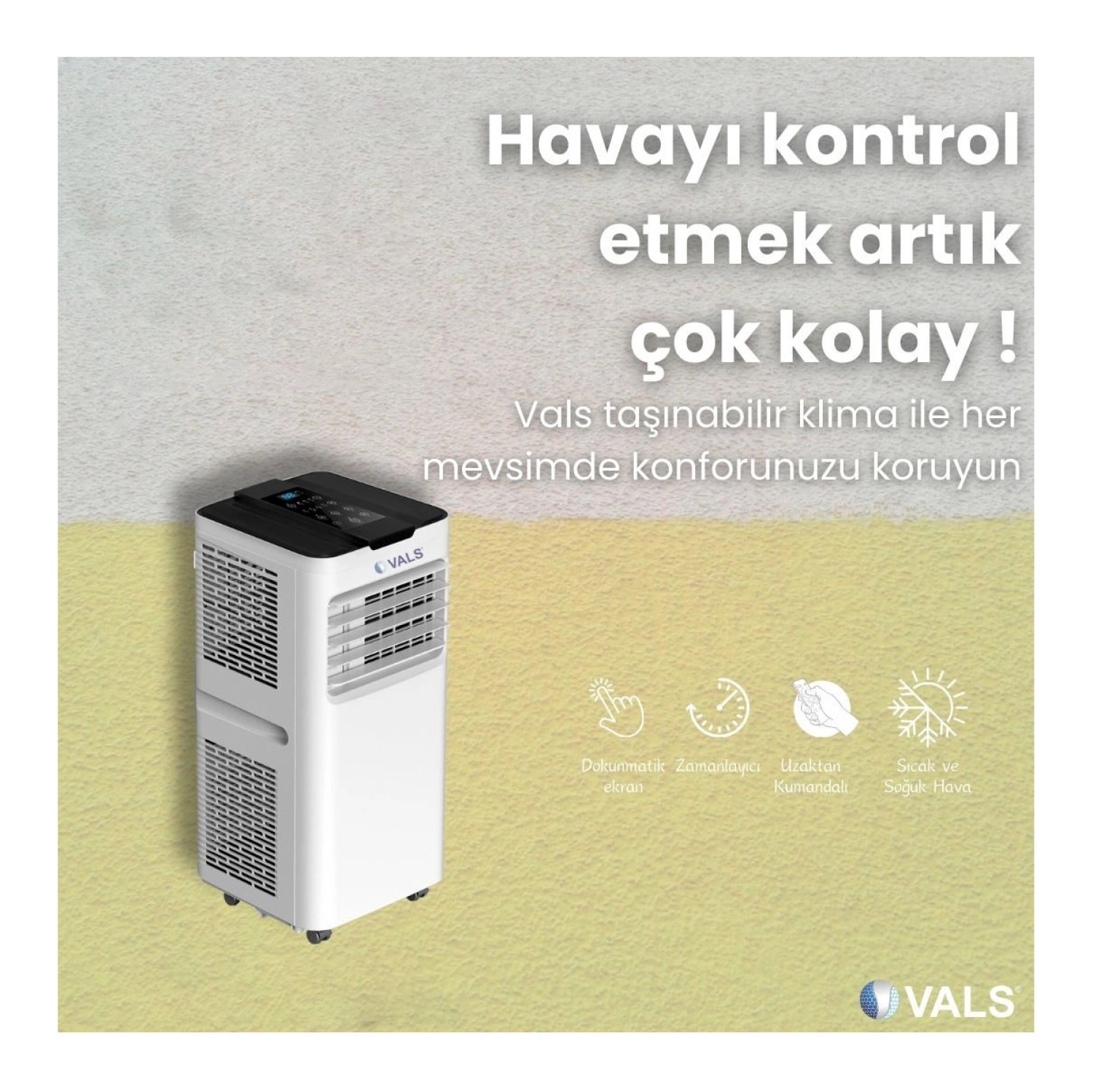 Vals Ac 12 Plr 12000 Btu Mobil Klima - Görsel 2