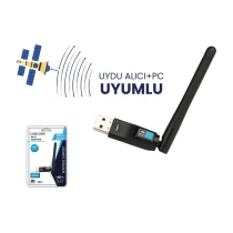 Varta Concord W-7 300Mbps Usb Antenli Uydu Alıcılı+ Pc Wifi Kablosuz Alıcı Adaptör Mtk7601 Chipset Wlan