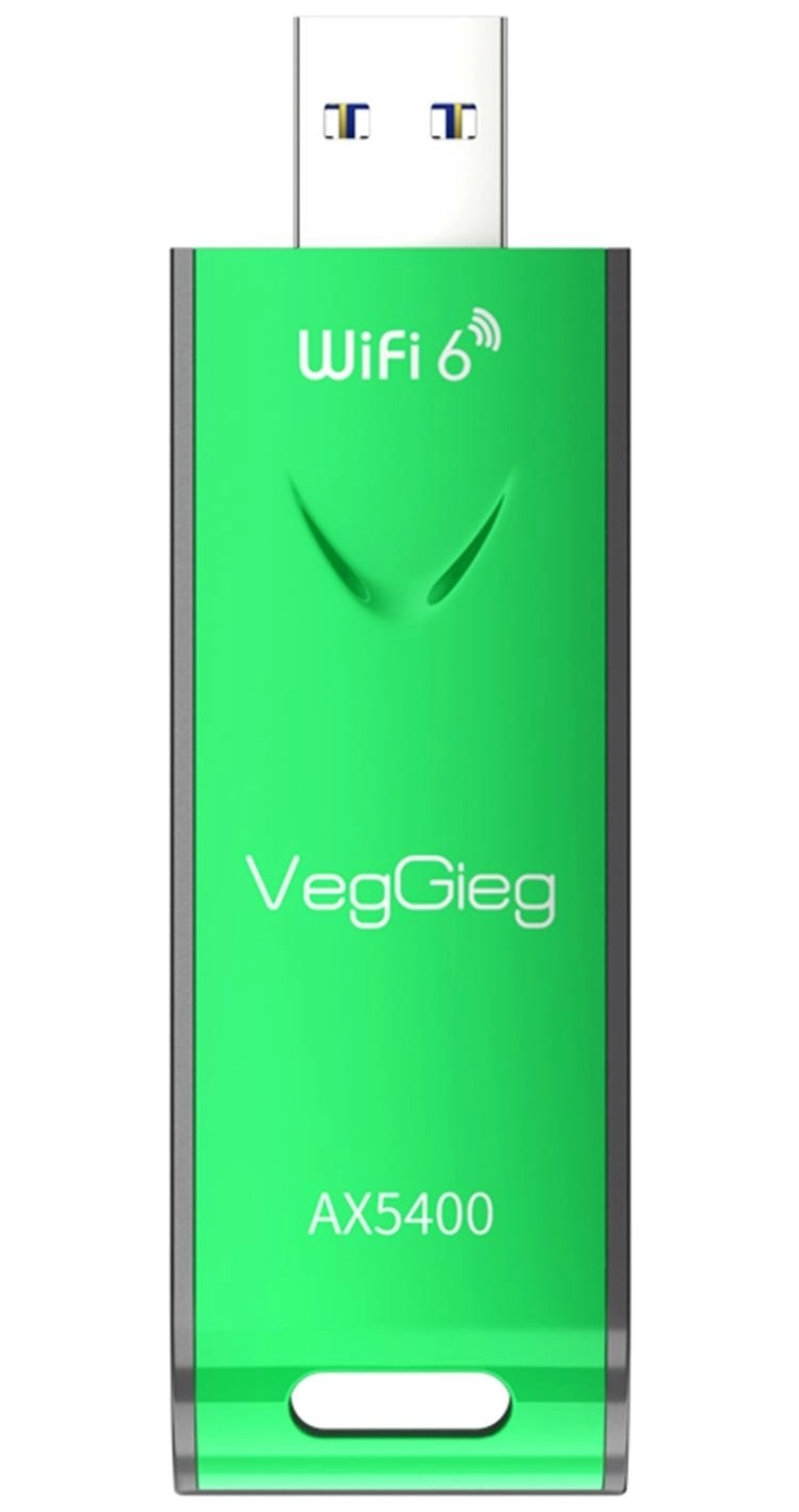 Veggieg 5400 Mbps 2.4Ghz/5Ghz/6Ghz Tri Band Alıcı Verici Usb Wifi 6 Adaptör - Görsel 4