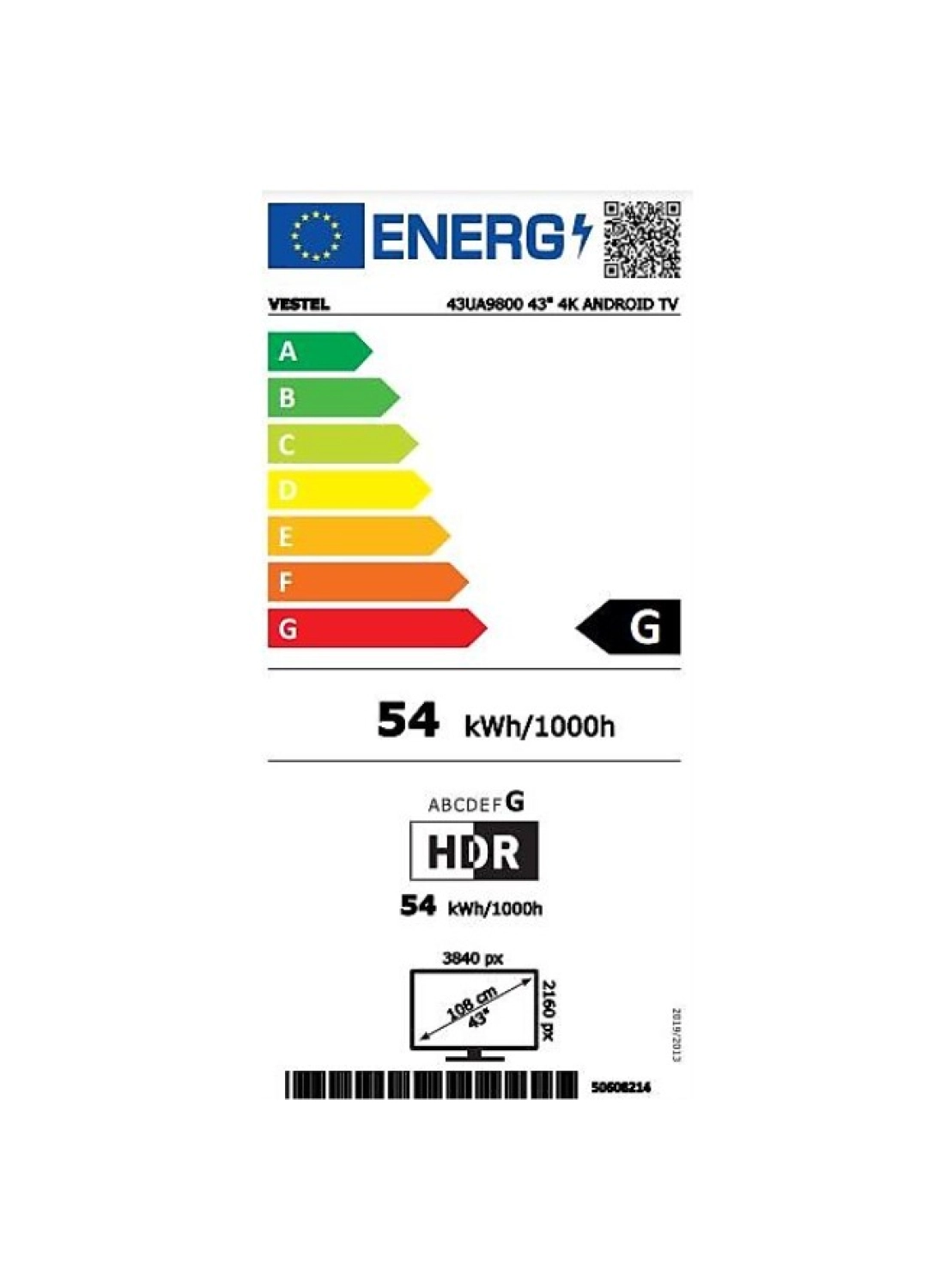 Vestel 43Ua9800 43" 109 Ekran Dahili Uydu Alıcılı 4K Ultra Hd Smart Led Tv - Görsel 8