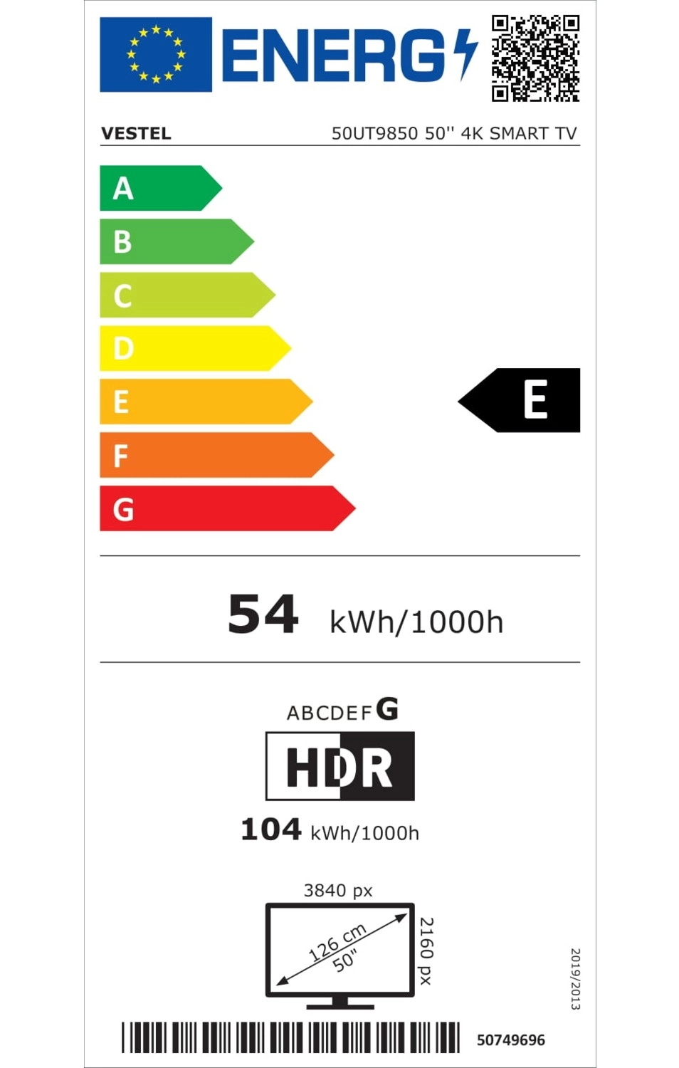 Vestel 50Ut9850 4K Ultra Hd 50" 127 Ekran Uydu Alıcılı Smart Led Tv - Görsel 7