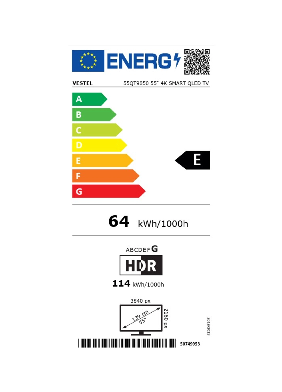 Vestel 55Qt9850 4K Ultra Hd 55'' 140 Ekran Uydu Alıcılı Smart Qled Tv - Görsel 9