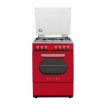 Vestel Sf 8400 Dg Retro Kırmızı Ocaklı Solo Fırın