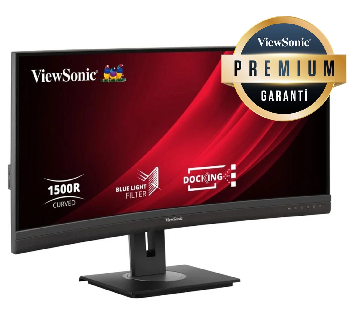 Viewsonic Vg3456C 34" Uwqhd Ergonomik 100W Usb C Ve Rj45'Li 21:9 Curved Docking Profesyonel Monitör ürün görseli