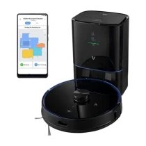 Viomi Alpha S9 Vacuum Cleaner Çöp İstasyonlu Siyah Akıllı Robot Süpürge