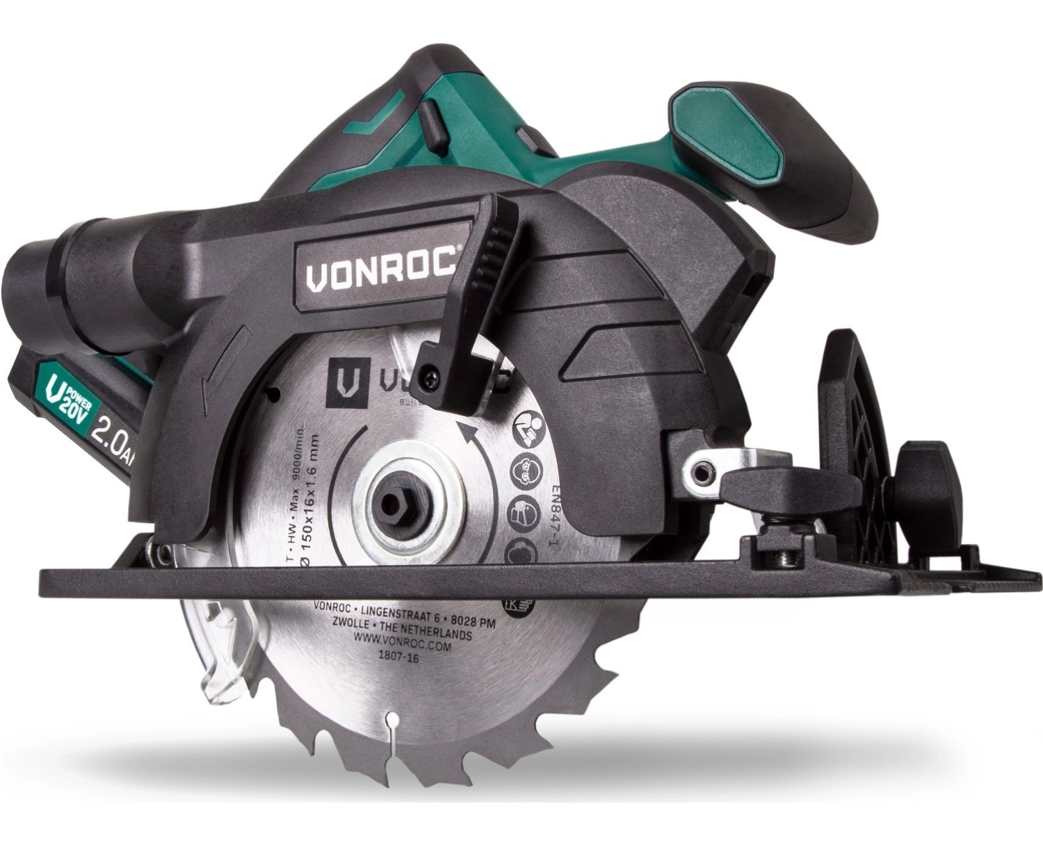 Vonroc Vpower 20V Akülü Daire/Sunta Kesme Testere - 150 Mm - 2.0Ah Pil - Görsel 2