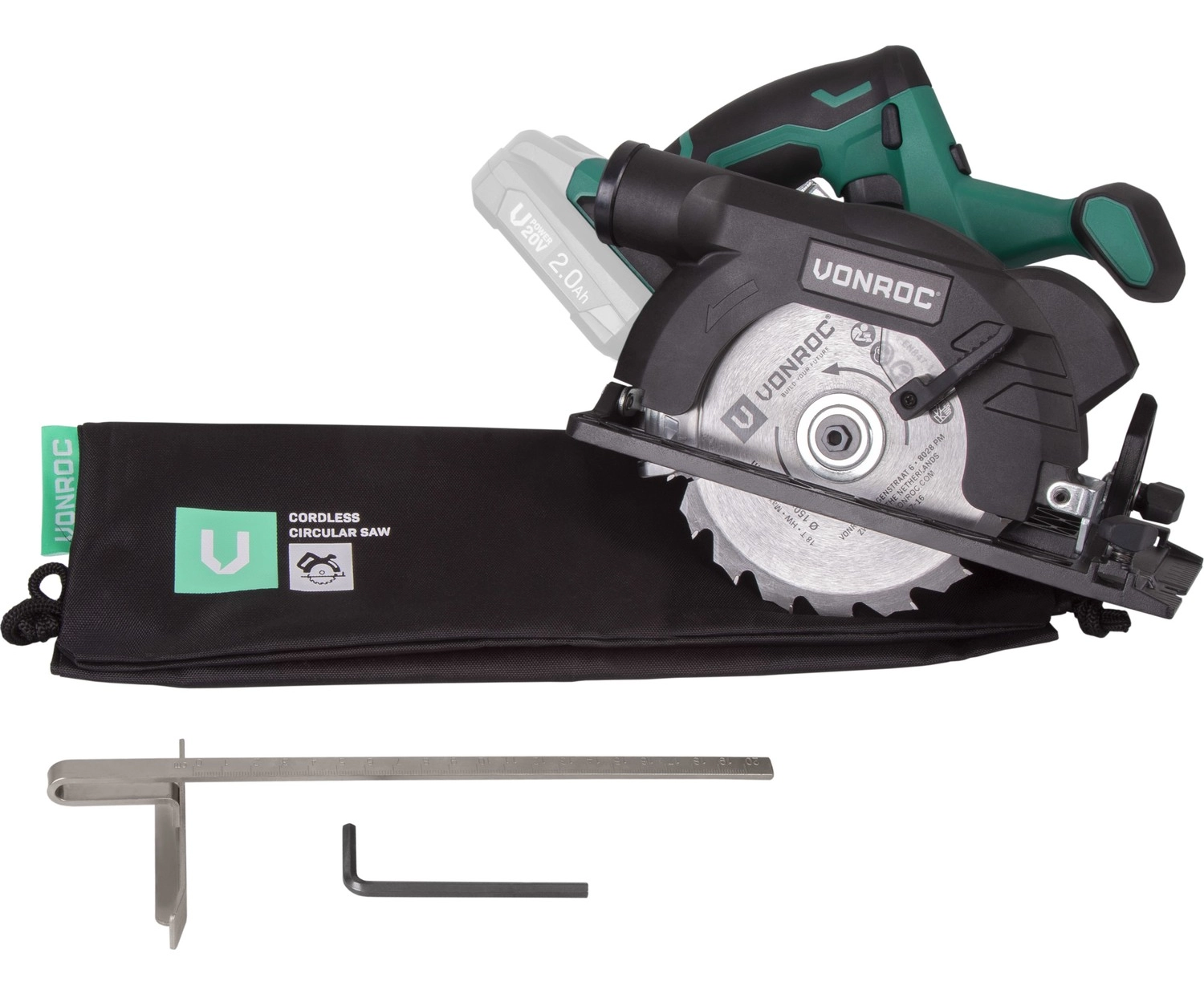 Vonroc Vpower 20V Akülü Daire/Sunta Kesme Testere - 150 Mm - Görsel 4