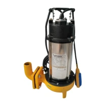 Vortex Cut1500Af 2 Hp 220V Süper Öğütücülü Paslanmaz Çelik Bıçaklı Pis Su Foseptik Dalgıç Pompa