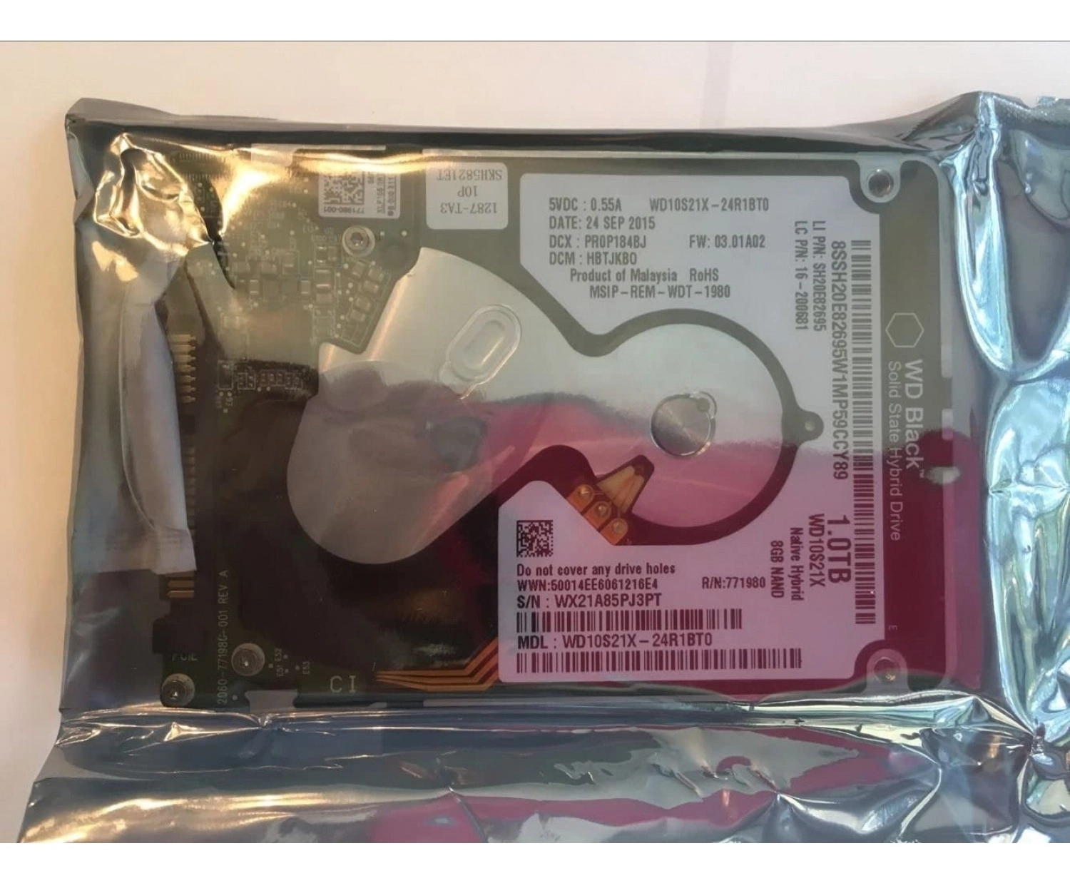 Wd 1Tb Sata 2.5" 6Gb/S 5.4K Rpm 16 Mb Sshd Hybrid Slim Harddisk Wd10S21X - Görsel 3