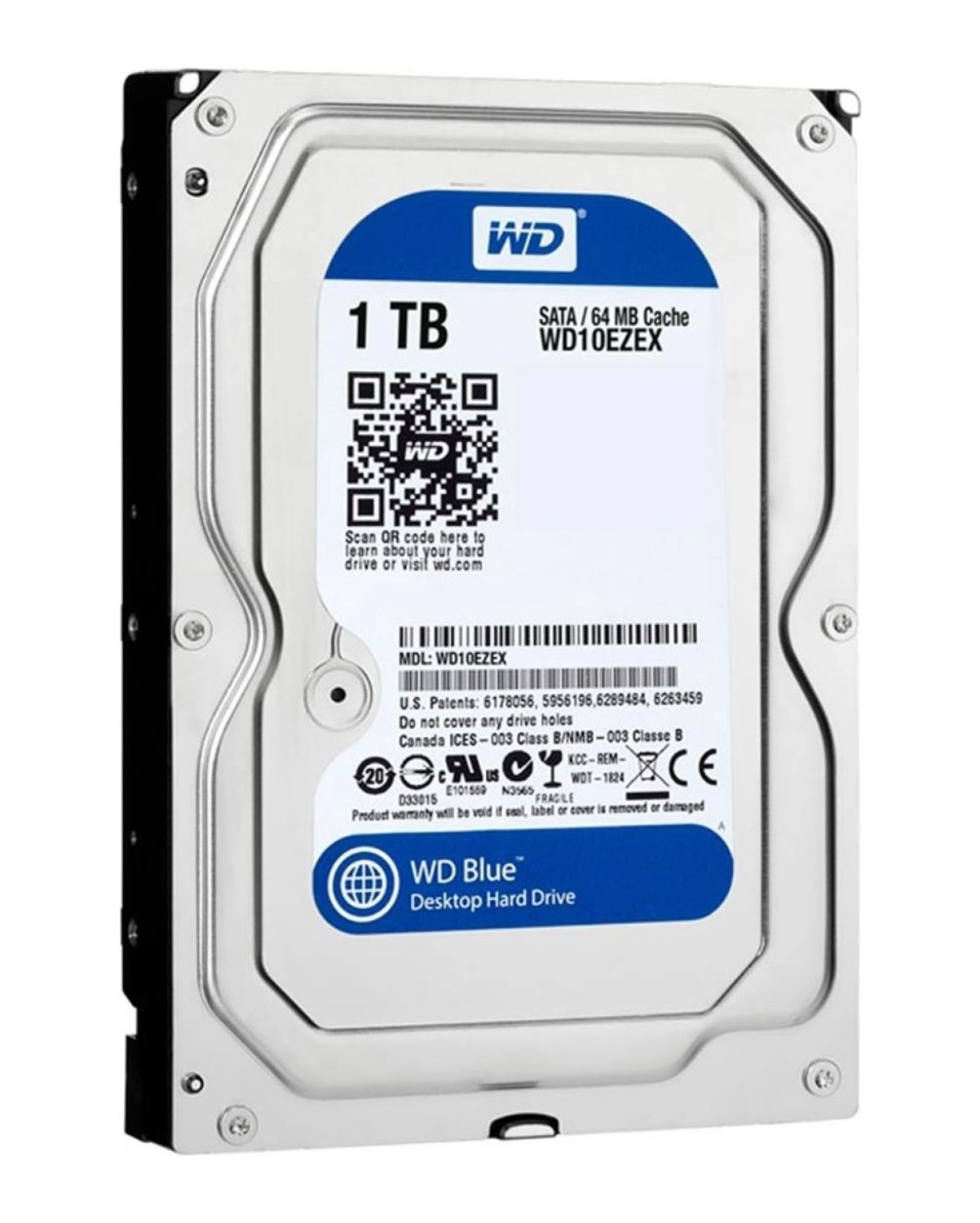 Wd 1Tb Wd Blue Sata6 7200Rpm 64Mb Wd10Ezex ürün görseli