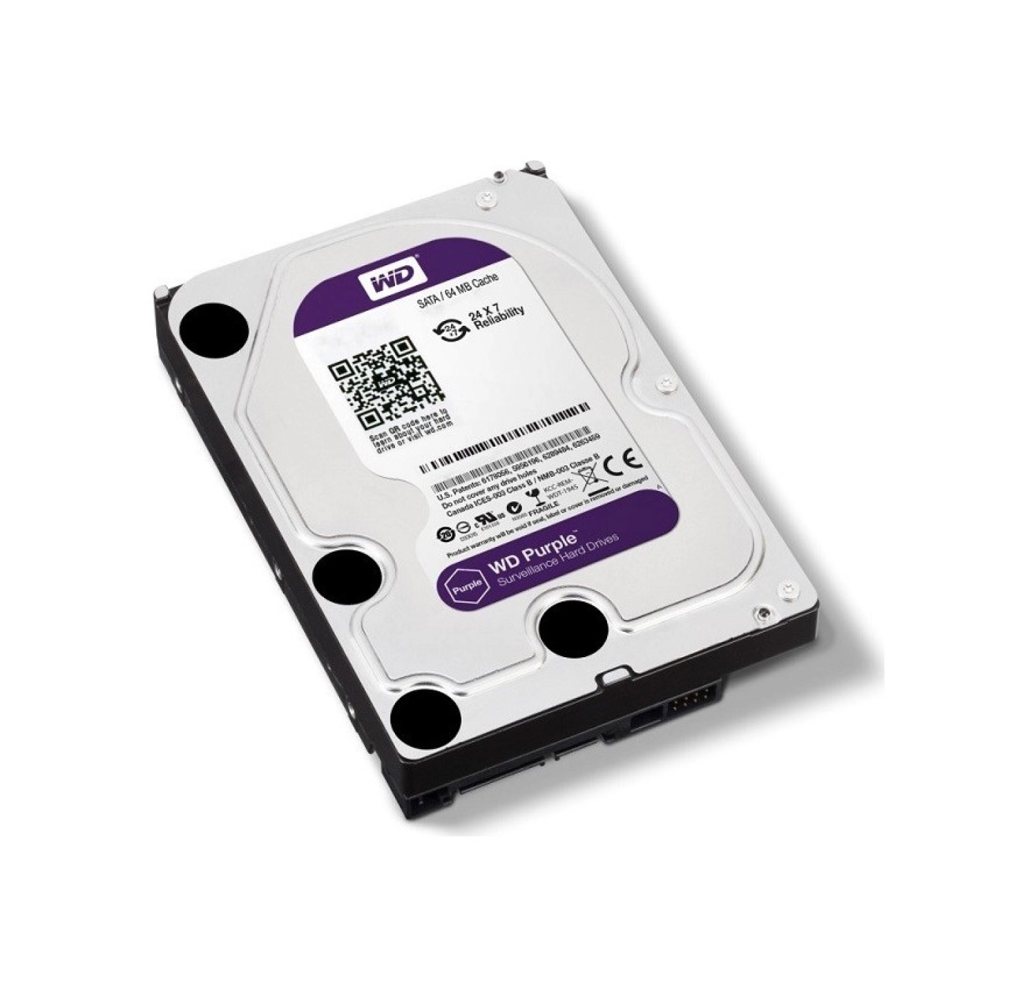 Wd 3 Tb 3.5" Intellipower Purple Av-Gp 64Mb Sata Wd30Purx ürün görseli