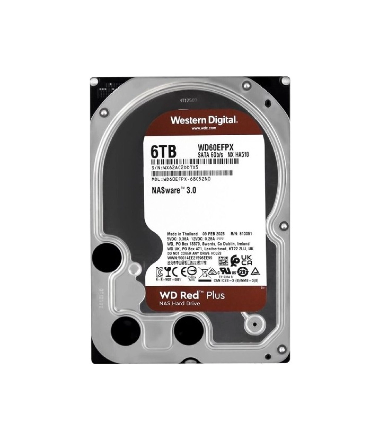 Wd 6Tb Red 3.5" 5400Rpm 256Mb Sata3 Wd60Efpx ürün görseli
