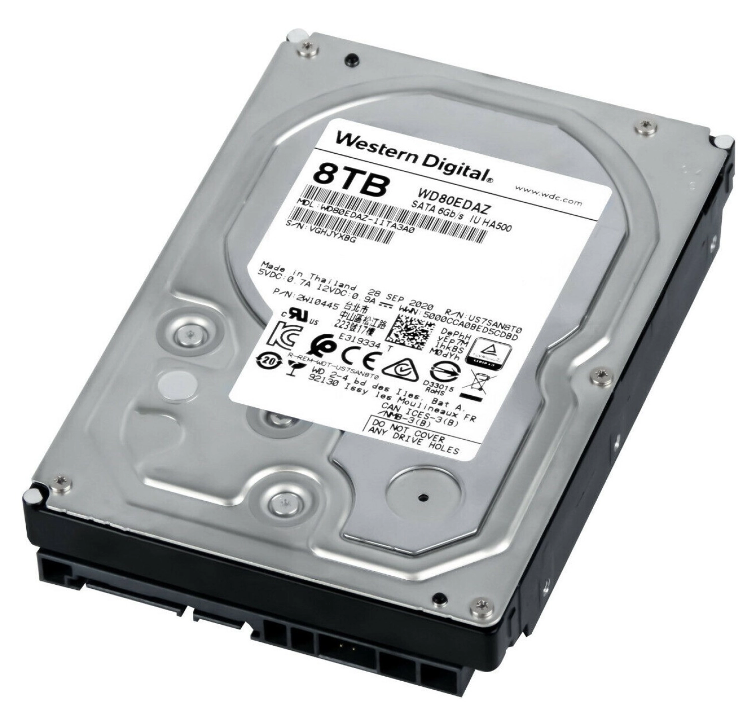 Wd 8Tb 5.4K 256Mb Sata Iıı 3.5'' Wd80Edaz ürün görseli