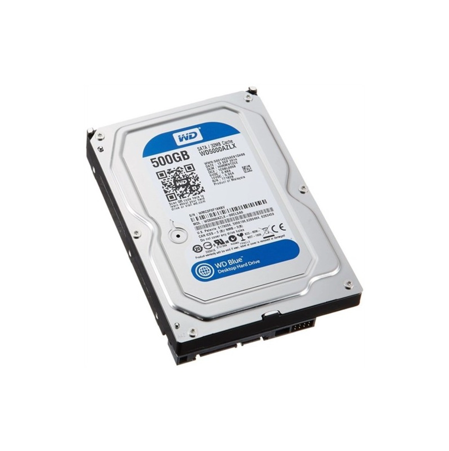 Wd Blue 500Gb 7200Rpm 32Mb 3,5" Sata 3.0 Sabit Disk (Wd5000Azlx) ürün görseli
