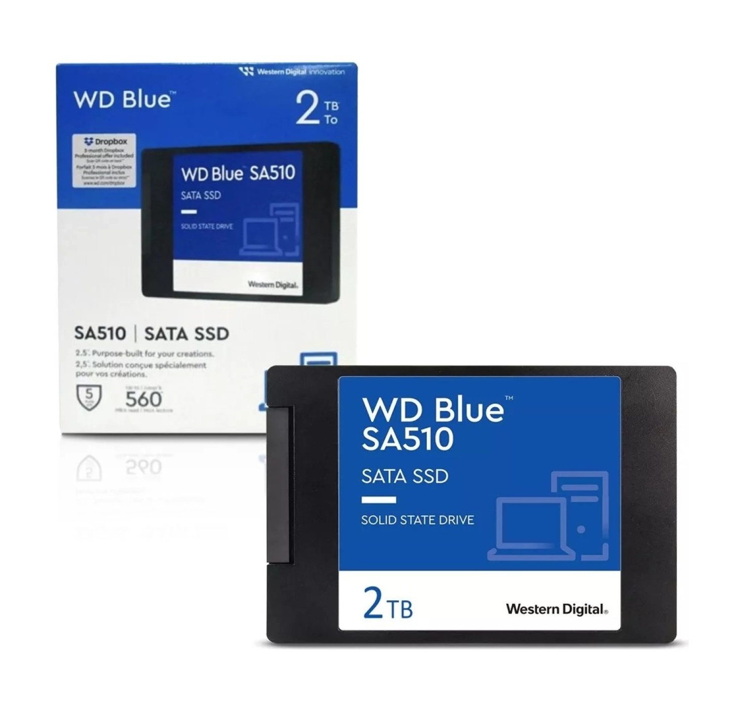 Wd Blue Sa510 2.5’’ Sata3 Ssd 2Tb 560Mb/S-520Mb/S (Wds200T3B0A) - Görsel 3