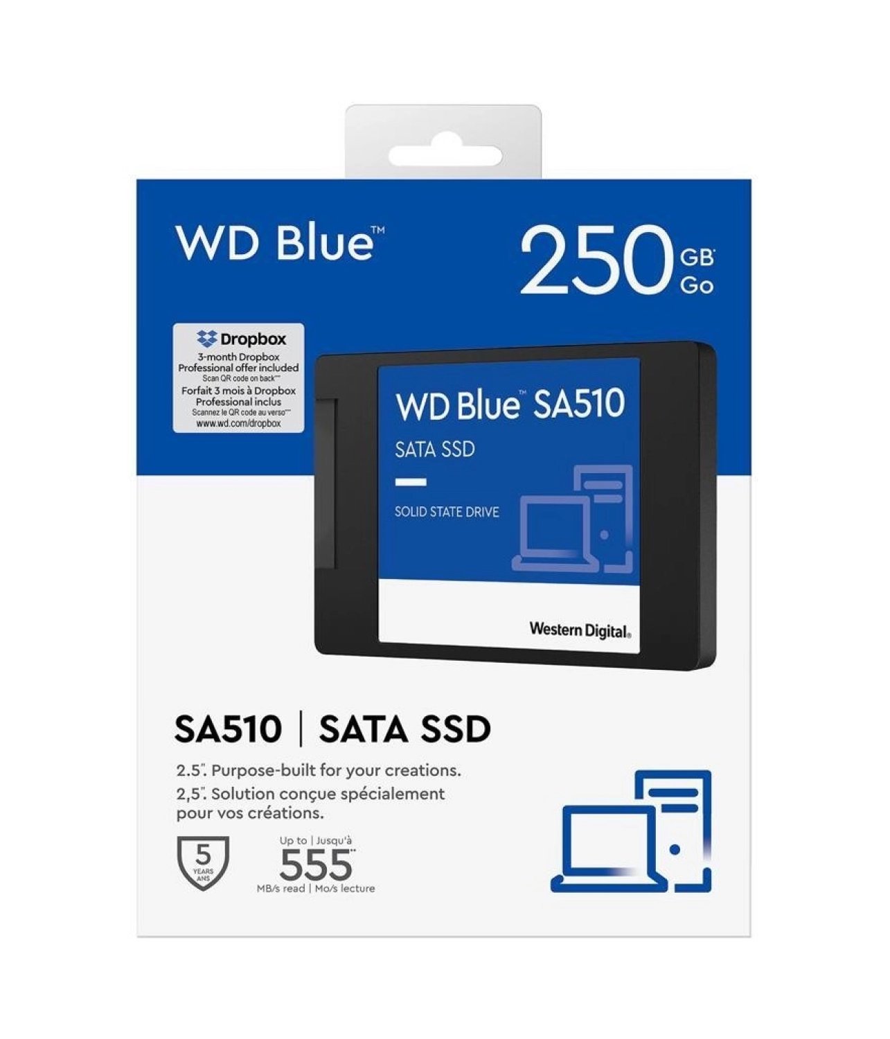 Wd Blue Sa510 250Gb 560-530Mb Sata3 Ssd ürün görseli