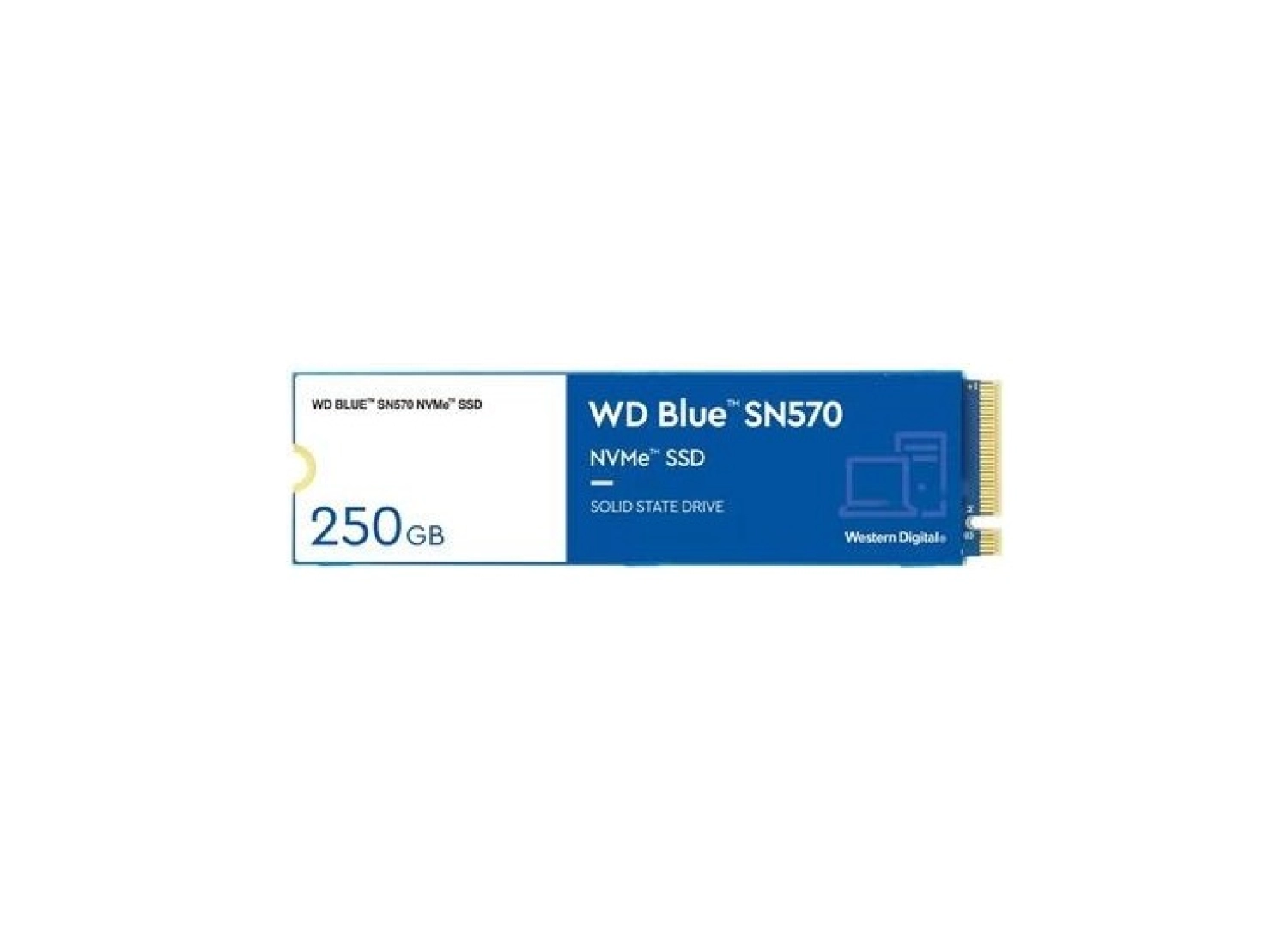Wd Blue Sn580 250 Gb 4000-2000Mb/S Nvme Ssd Wds250G3B0E ürün görseli