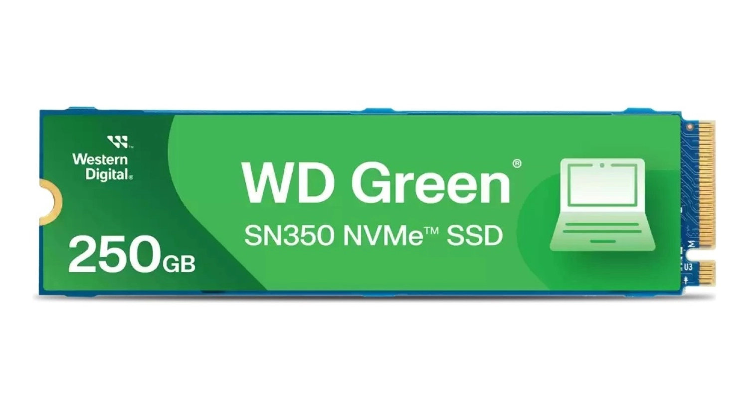 Wd Green Sn350 250Gb Pcıe Gen3X4 Nvme Ssd 2400Mb/S-1500Mb/S (Wds250G2G0C) Ssd ürün görseli