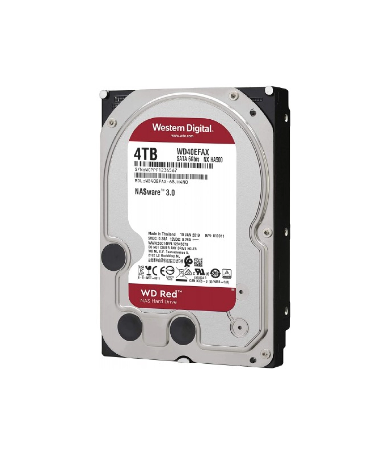 Wd Red Wd40Efax 3,5" 4Tb, 256Mb, 5400 Rpm, 7/24-Nas-Server Hdd ürün görseli