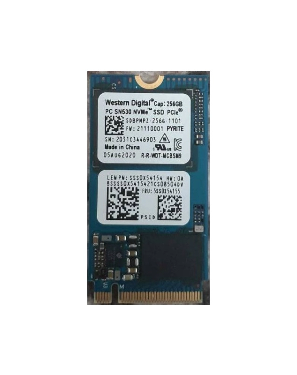 Wd Wd-Sdbpmpz-256G-1101 256Gb Nvme 2450Mb-950Mb 2 Ssd ürün görseli