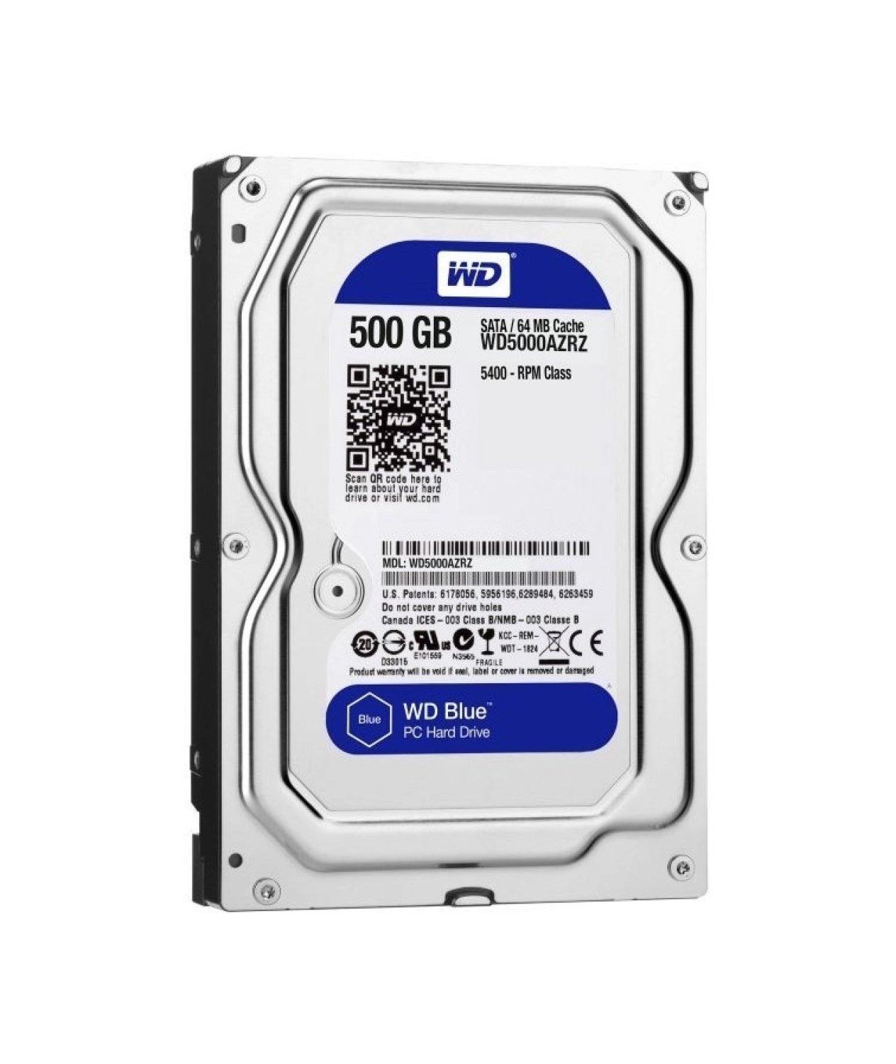 Wd Wd5000Azrz 500 Gb Sata 3.0 5400Rpm 64Mb 3.5'' Dahili Disk ürün görseli