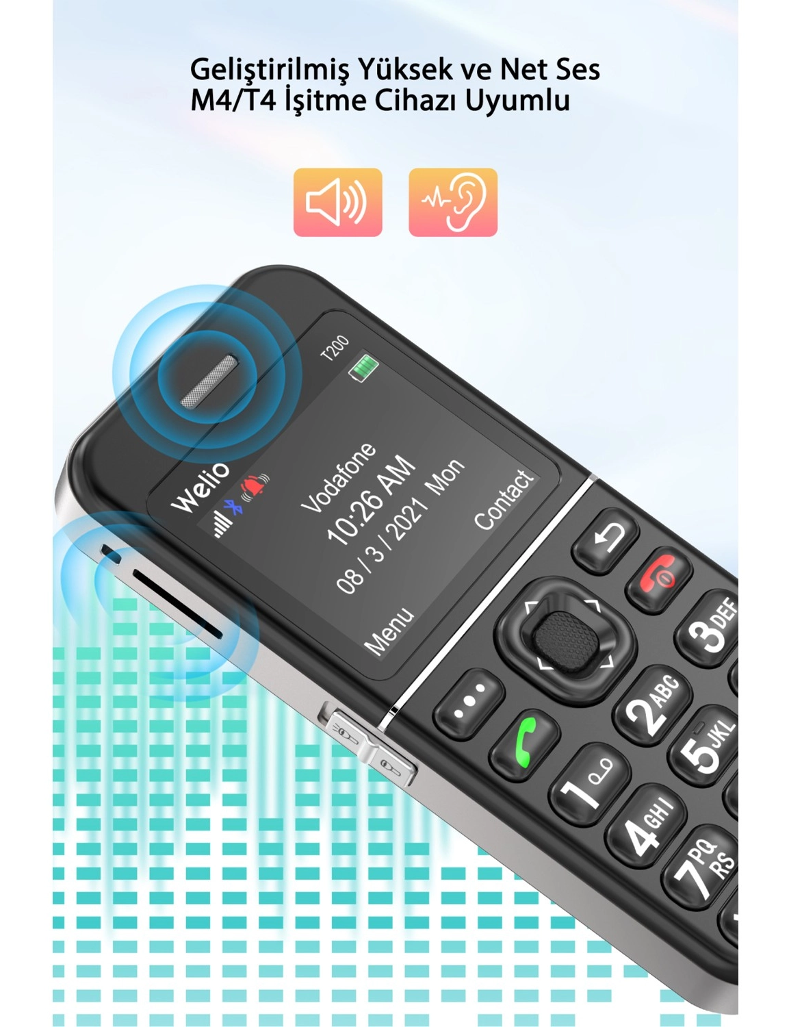 Welio Wkey T200 Tuşlu Telefon - Görsel 5