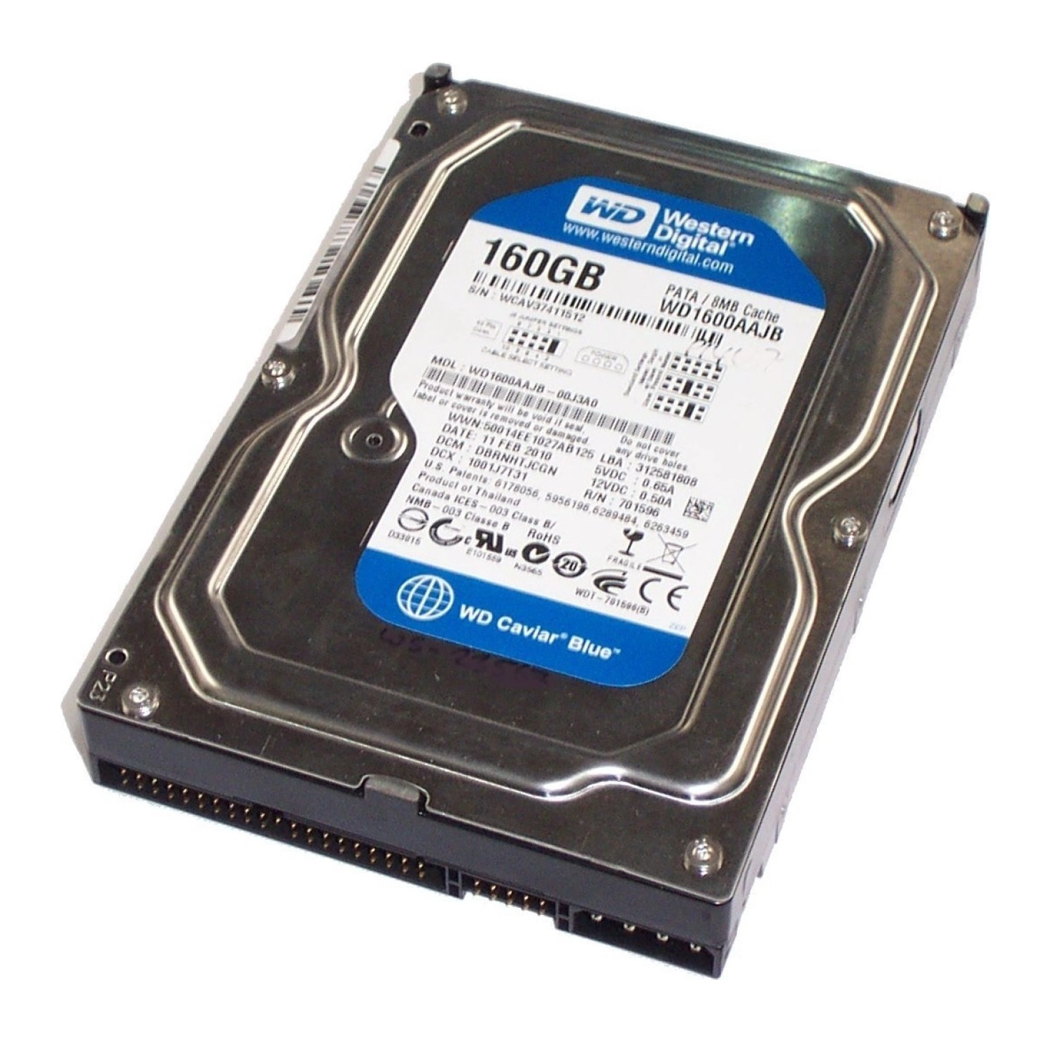 Western Digital Wd Caviar Se 160Gb Internal 7200Rpm 3.5" (Wd1600Aajb-00J3A0) Hdd ürün görseli