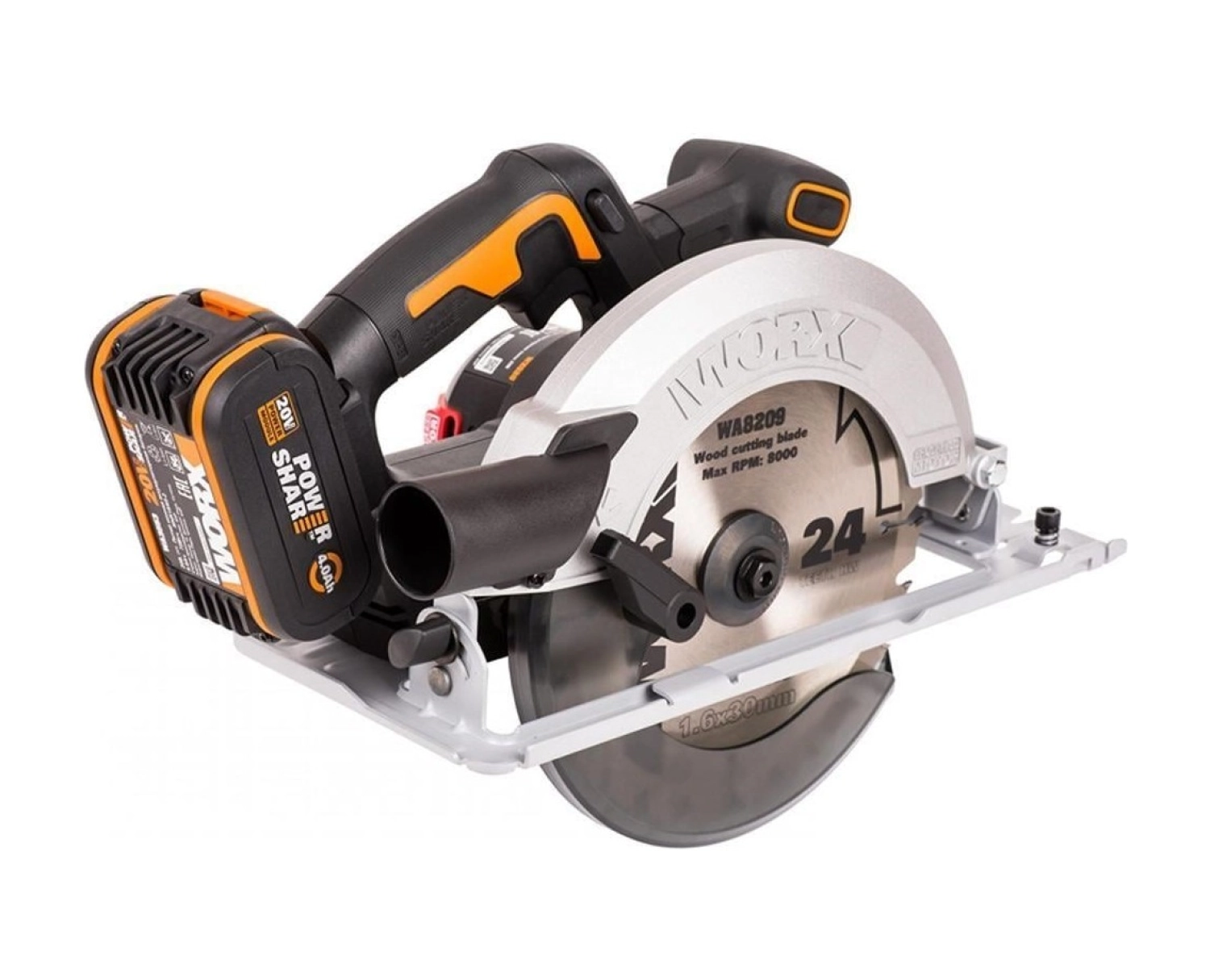 Worx Li-Ion Kömürsüz Profesyonel Daire Testere 20Volt 4.0Ah - Görsel 2