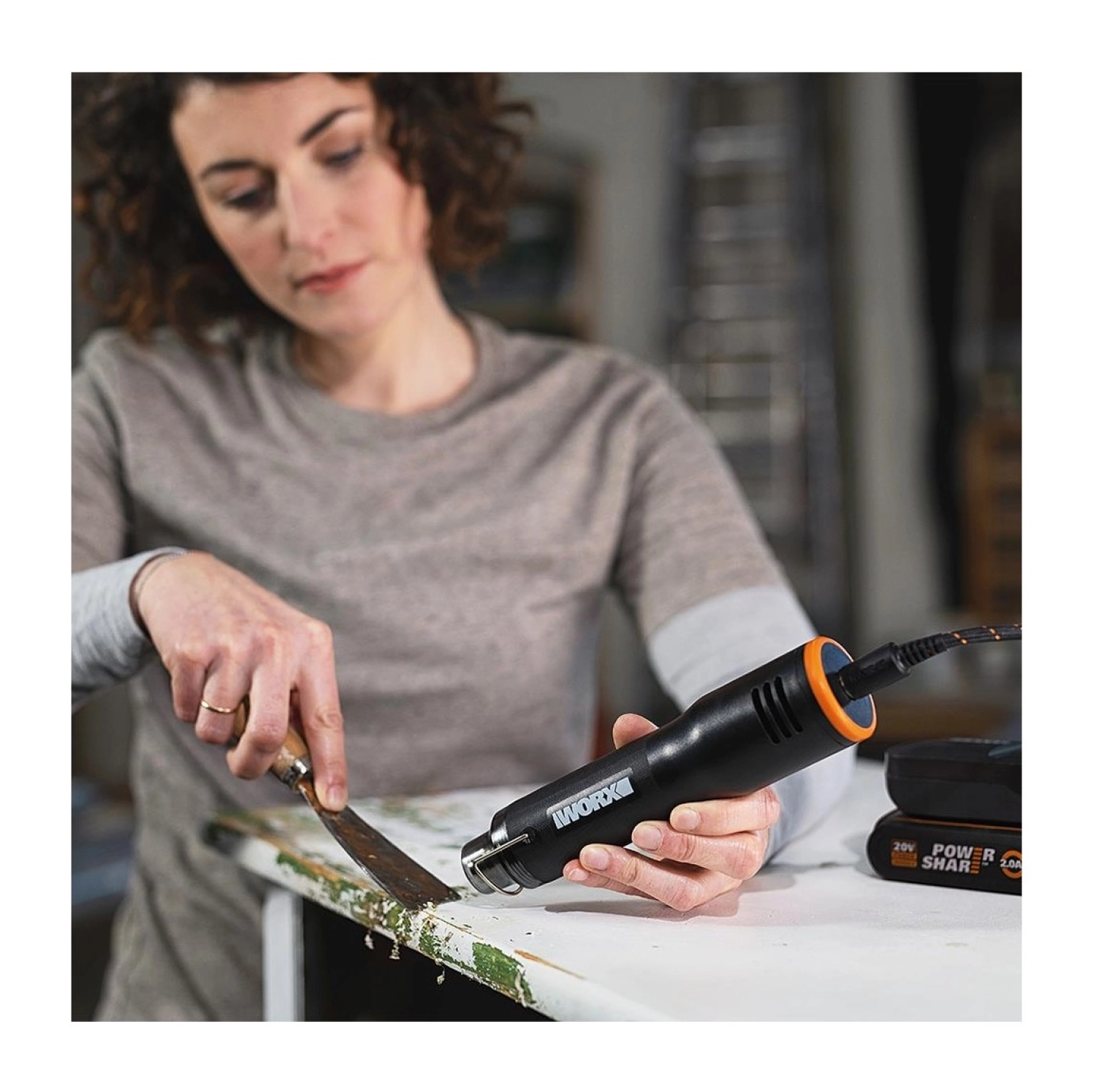 Worx Wx743.9 Makerx 20V Profesyonel Sıcak Hava Tabancası - Görsel 4