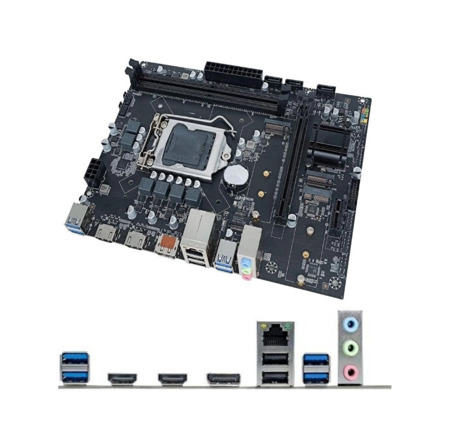 Xaser Intel H510 10.11Gen 1200P Ddr4 3200Mhz 2Xhdmı 1Xdp 1Xnvme 1Xm.2 1Xwifi Slot M-Atx Anakart (Bulk) - Görsel 2