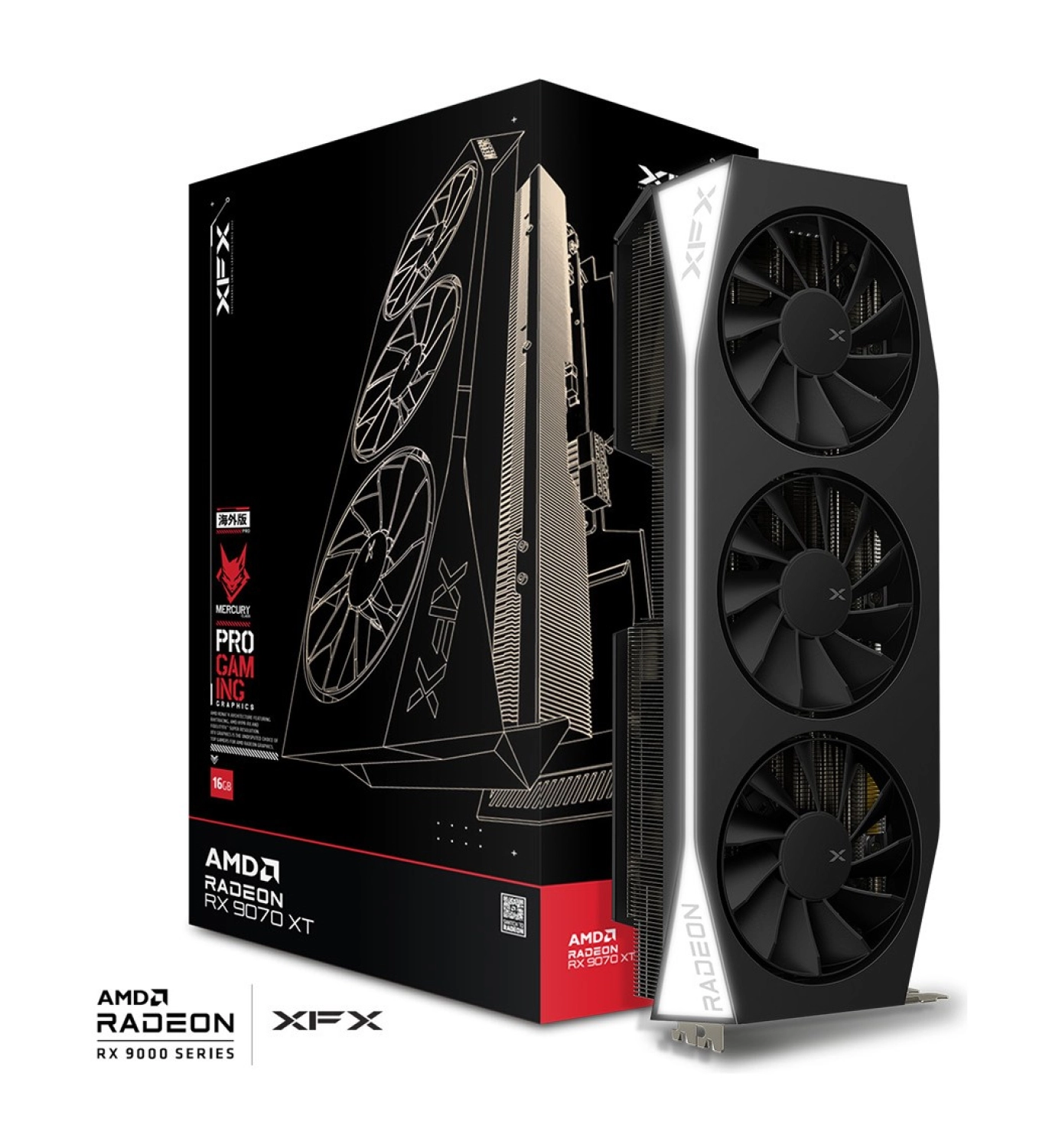 Xfx 16Gb Radeon Rx9070Xt Mercury Gaming Edition(Siyah Kutulu)(Rx-97Tmercb9) - Görsel 4