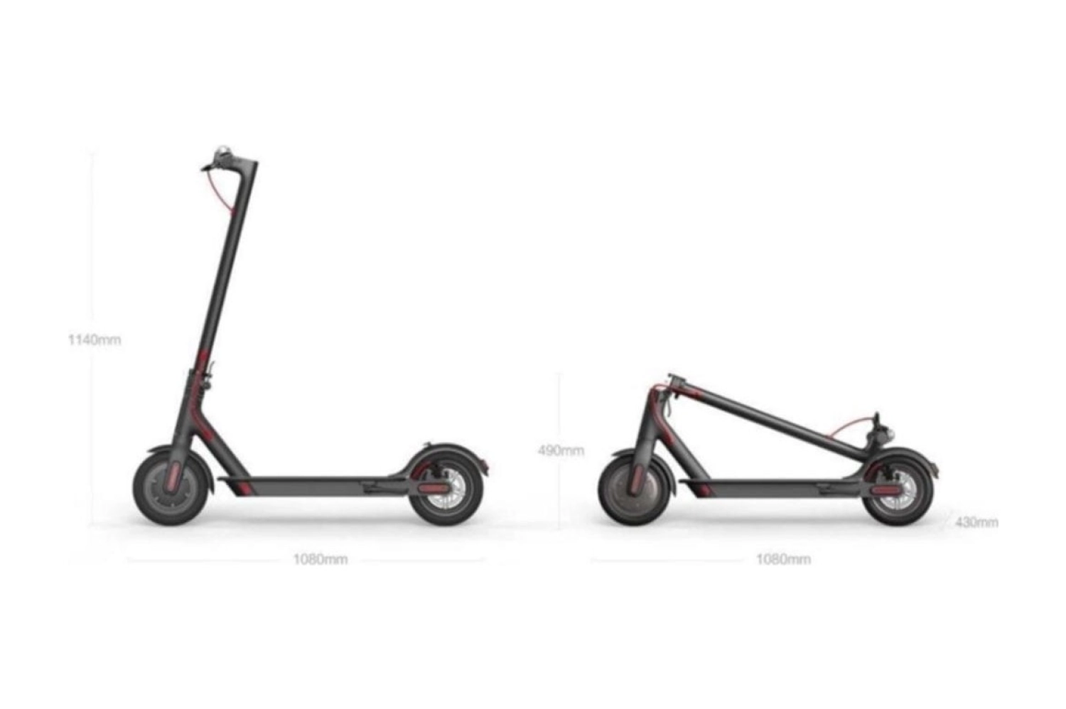 Xiaomi Mijia M365 Elektrikli Scooter - Siyah - Görsel 3