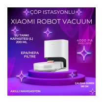 Xiaomi Robot Vacuum Çöp Istasyonlu Akıllı Robot Süpürge