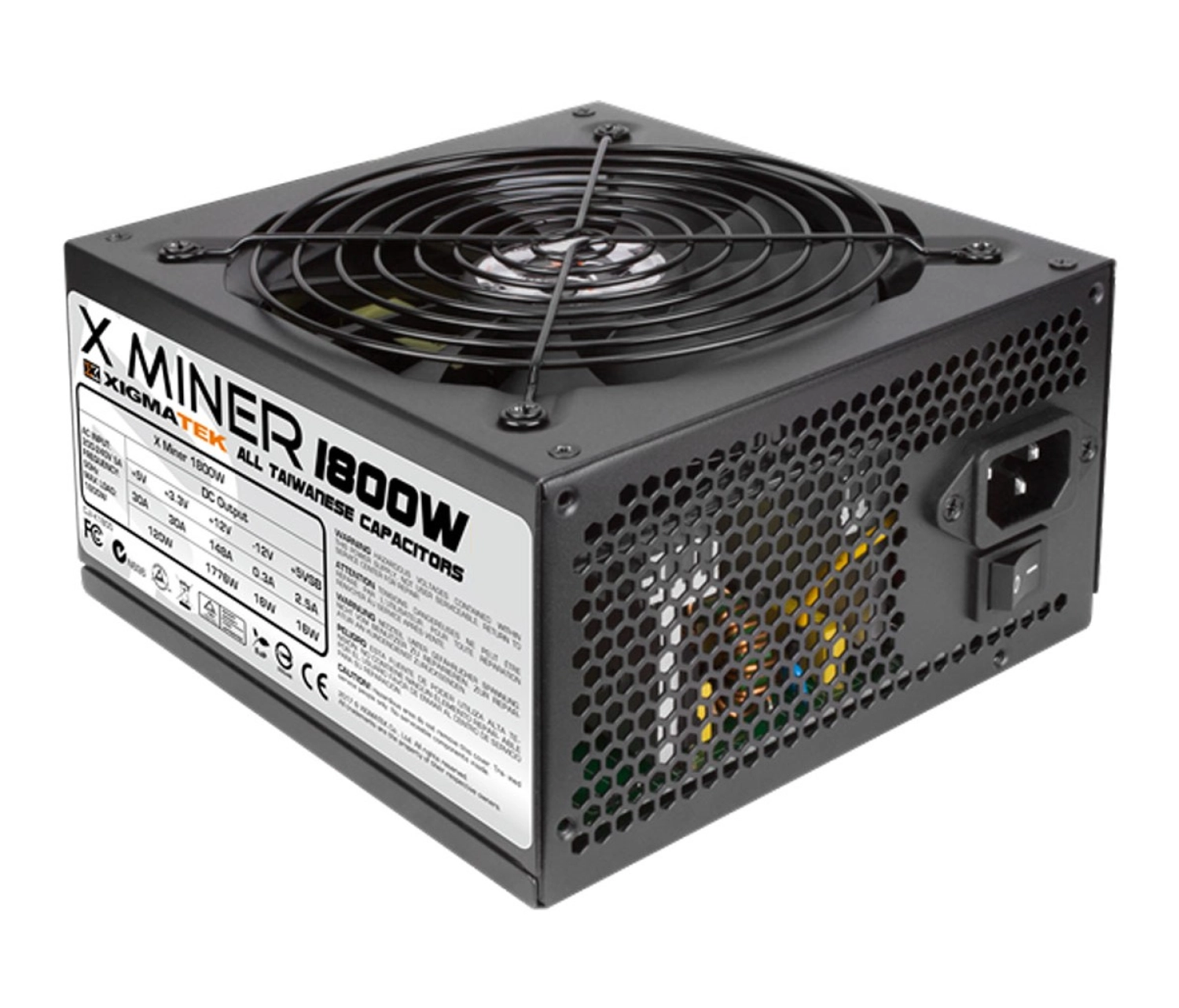 Xigmatek Bt-1800W En9757 X Miner 1800W 92 Plus 14Cm Fanlı Mining Power Supply - Görsel 3