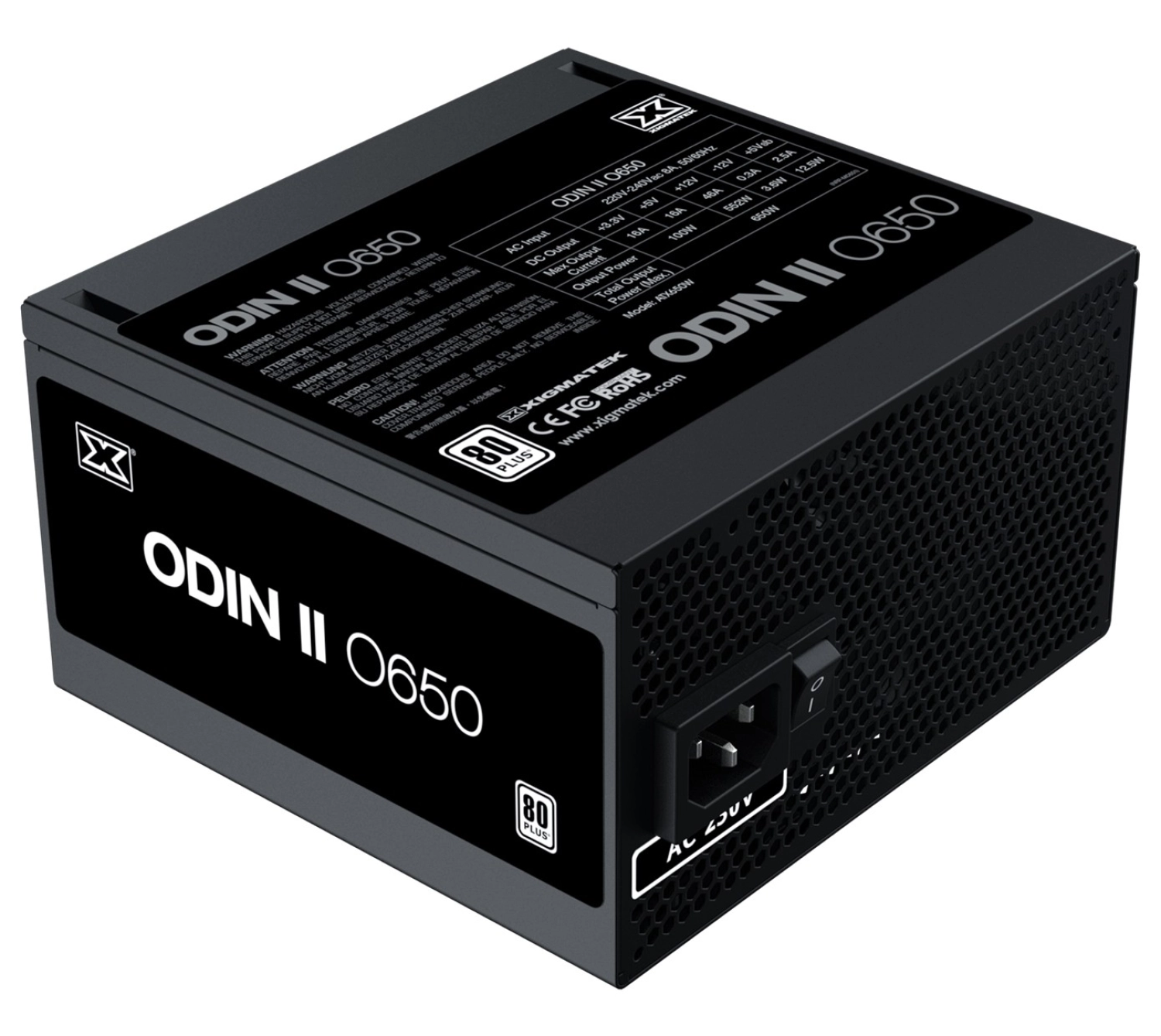 Xigmatek En42577 Eu Odın Iı O650 650W 80+ Whıte 12Cm Fan Apfc Pc Power Supply - Görsel 2