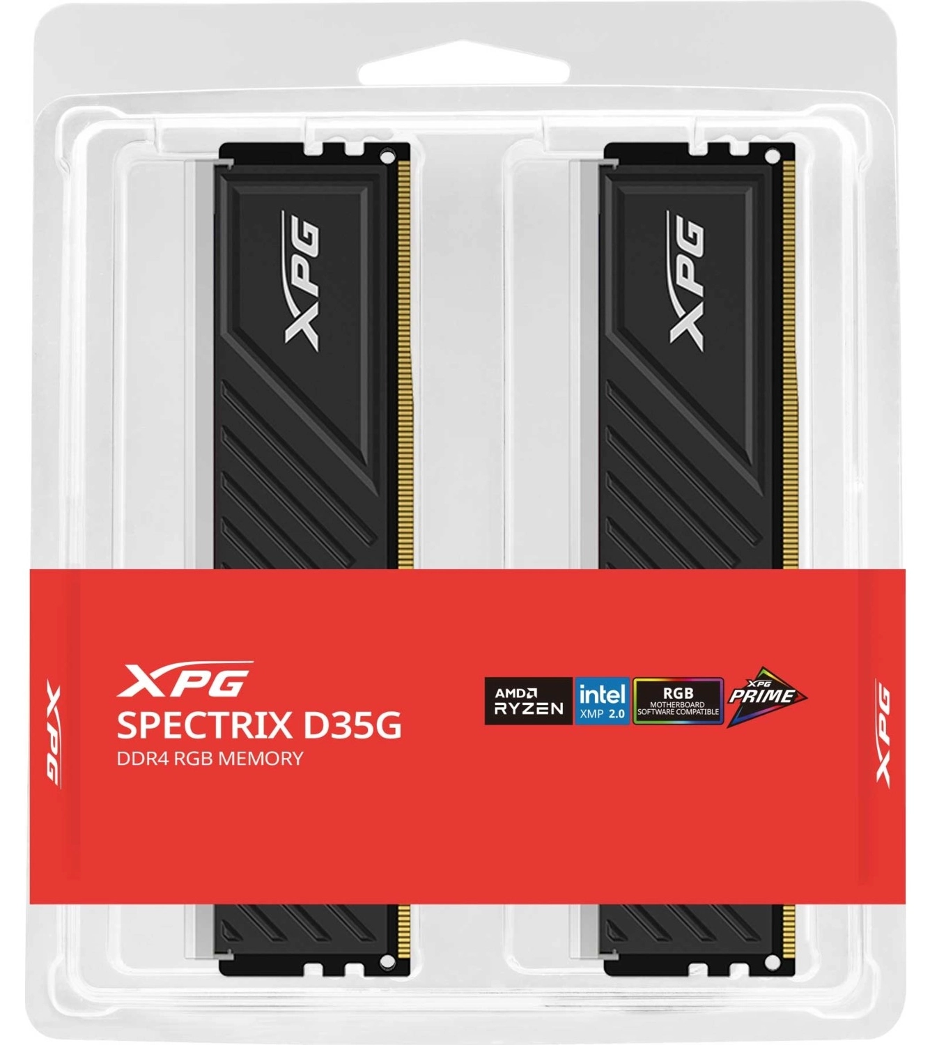 Xpg Spectrix D35 64Gb (32X2) Rgb Ddr4 3600Mhz Cl18 1.35V Ax4U360032G18I-Dtbkd35G Dual Kit Ram - Görsel 2