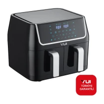 Yui M40 Maxifry Airfryer 5+5 Lt Siyah Yağsız Fritöz