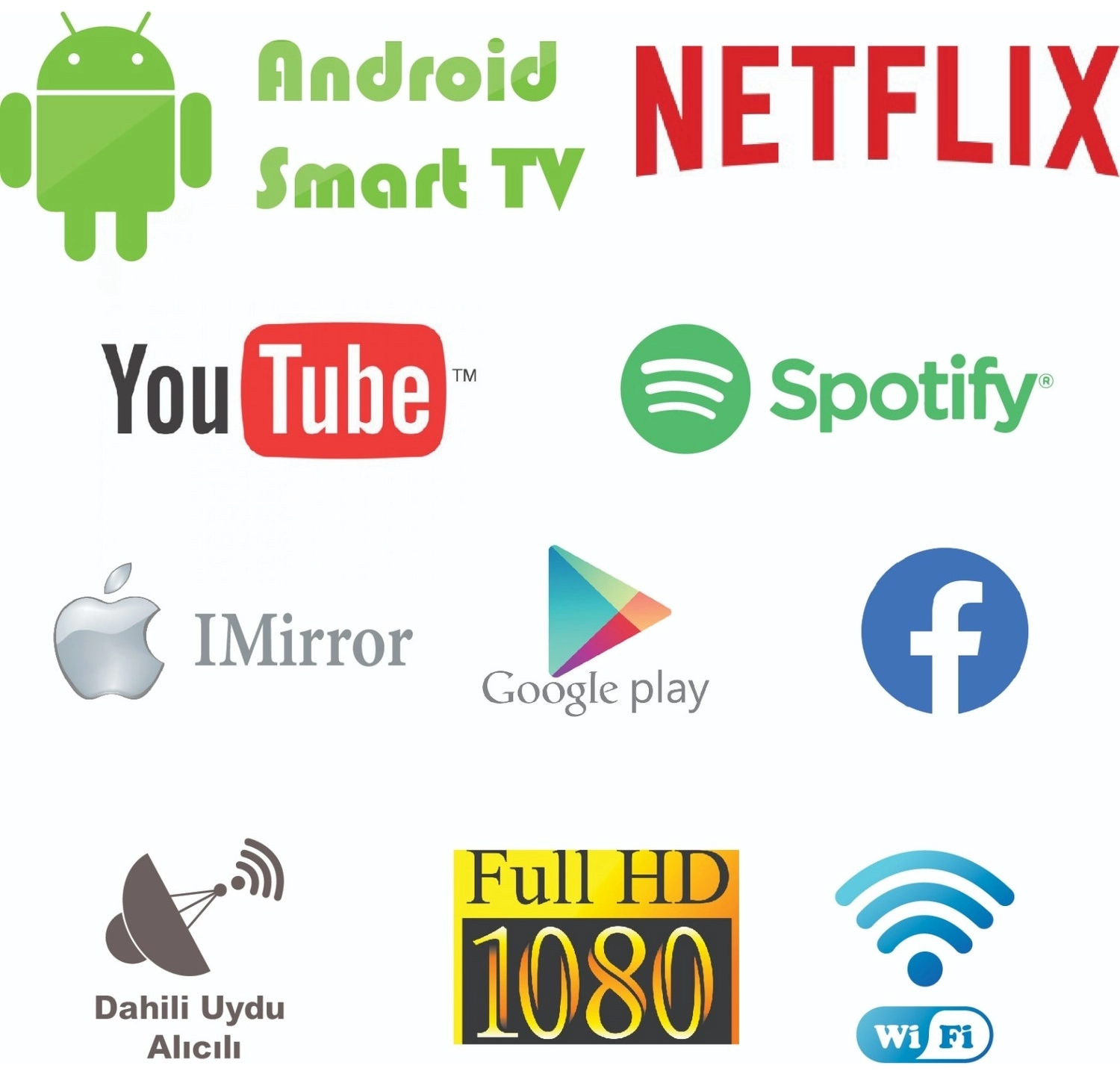 Yumatu 40" 101 Ekran Uydu Alıcılı Android Smart Full Hd Led Tv - Görsel 4