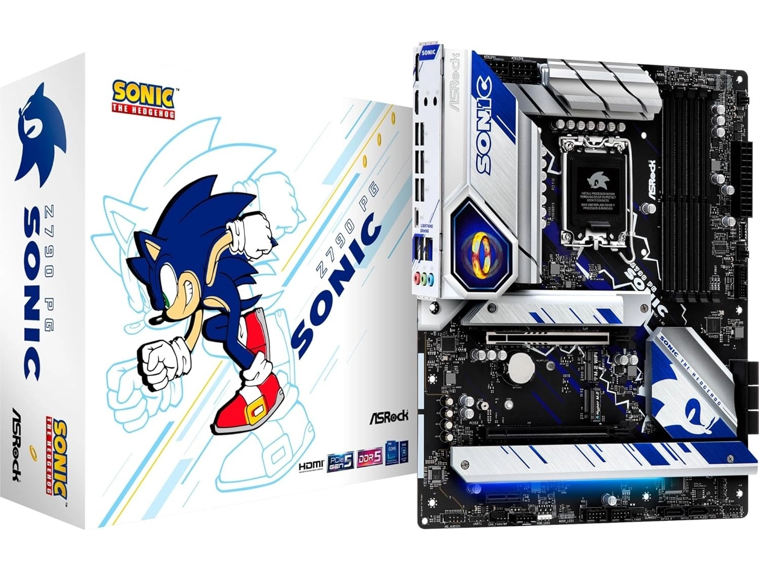 Z790 Phantom Gaming Sonic Rgb Atx Anakart Intel Lga1700, Dd5, 5X M.2 Ssd, 8K 60Hz, Usb Type-C ürün görseli