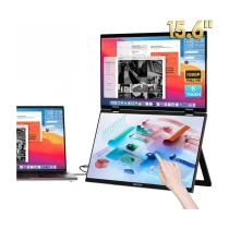 Zeuslap Z15Wt 2X15.6" Çift Ekran 1920*1080@60Hz Full Hd Ips Panel Type-C 250Cd/M² Dokunmatik, Taşınabilir Monitör (Zl-Z15Wt)