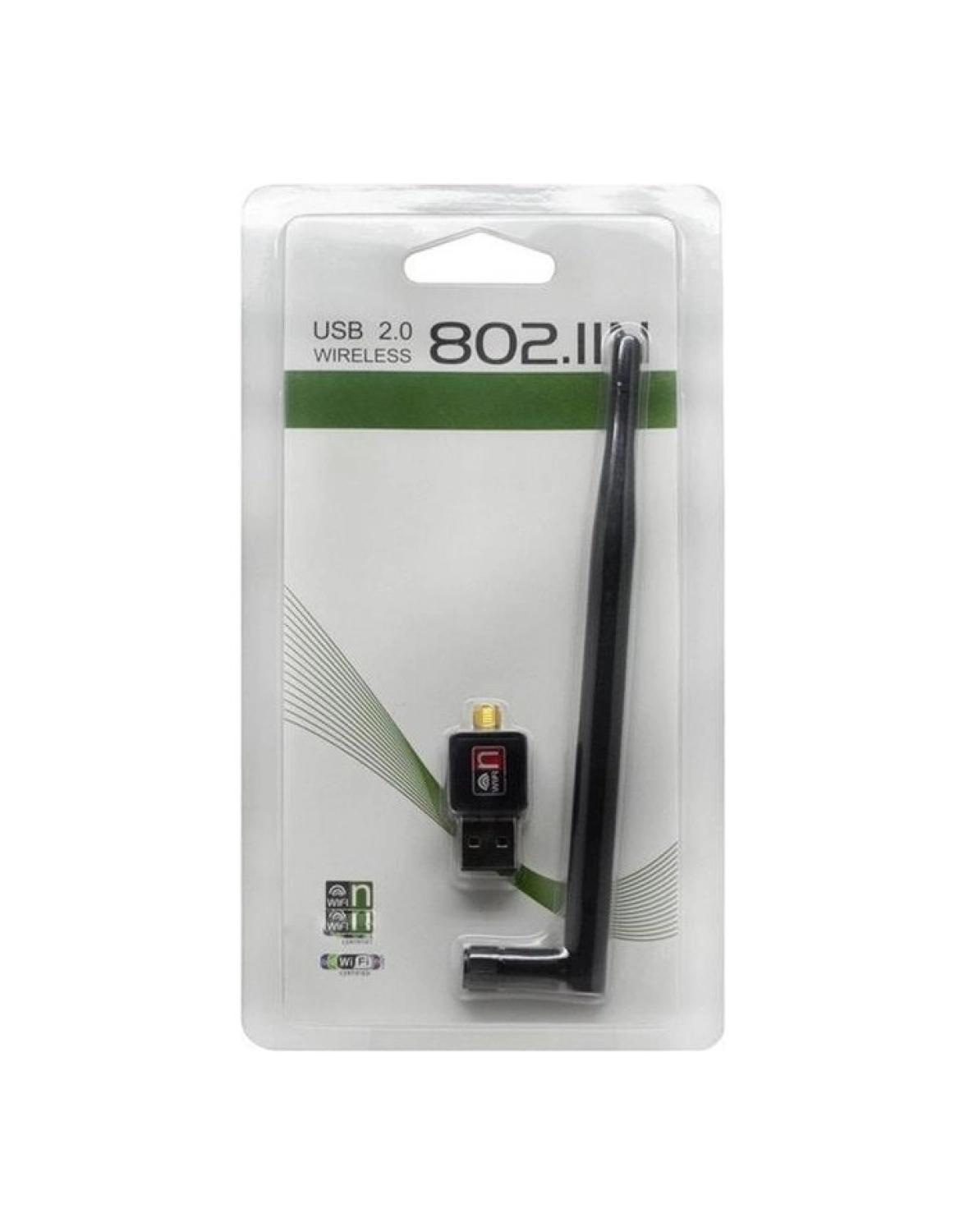 Zibox Fully 300 Usb Antenli 802.11N Wifi 7601 Chipset 2.4Ghz 5Db 150 Mbps Ip Uydu Alıcıları Uyumlu Wifi Adaptör ürün görseli