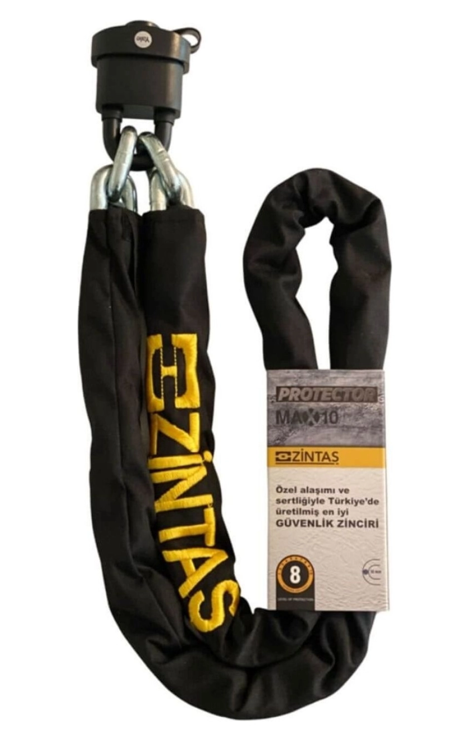 Zintaş Max10 10Mm Kesilmez Motosiklet Zincir Kilit ürün görseli