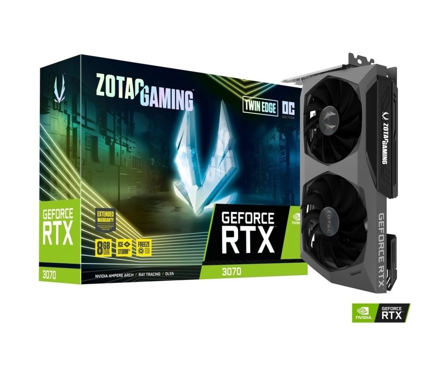 Zotac Gaming Geforce Rtx3070 Twin Edge Oc 8Gb Gddr6 256Bit (Dx12) Ekran Kartı Zt-A30700H-10P ürün görseli