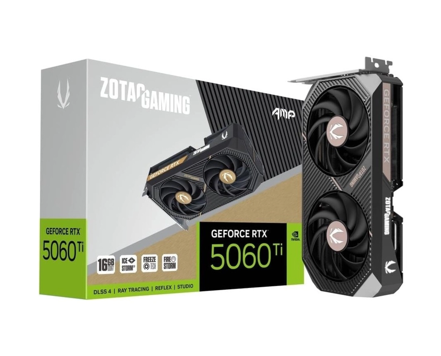 Zotac Geforce Rtx 5060 Tı Gaming Amp 16Gb Gddr7 128Bit Dlss 4 Ekran Kartı ürün görseli