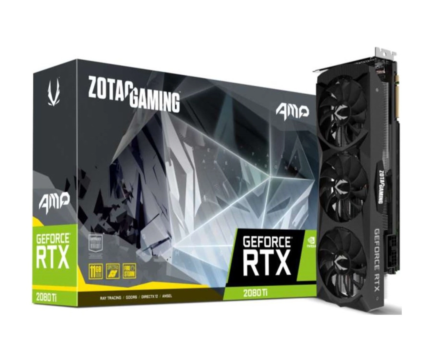 Zotac Nvidia Geforce Rtx 2080Ti Amp 11Gb 352Bit Gddr6 (Dx12) Pci-E 3.0 Ekran Kartı (Zt-T20810D-10P) - Görsel 2