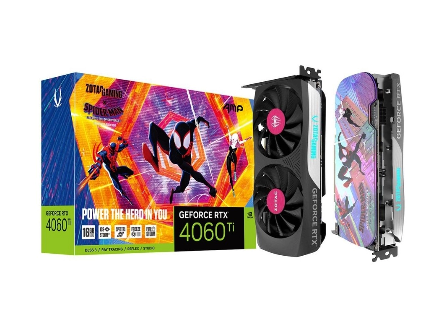 Zotac Rtx4060 Ti Amp Spıderman Nvidia 16Gb Gddr6 128Bit Ekran Kartı Zt-D40620F-10Smp ürün görseli